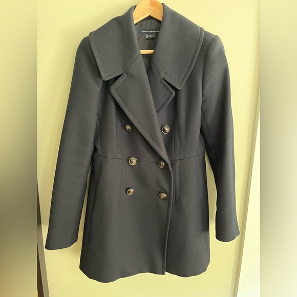 French connection navy pea coat - Picture 1 of 1